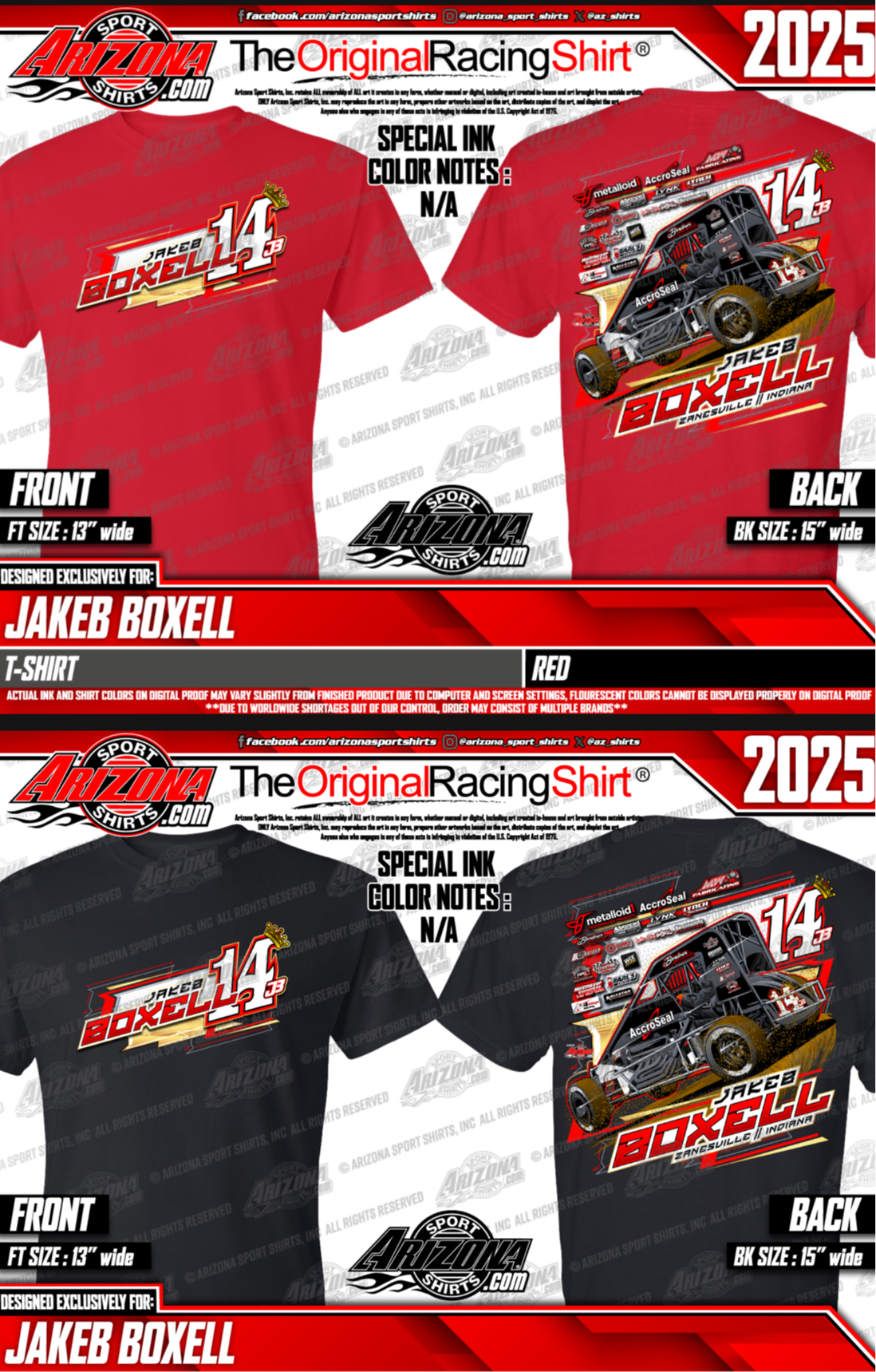 4 Kings Racing T-Shirts 2025